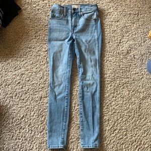 Women’s Madewell 10” Hi rise skinny jeans sz 24 R
